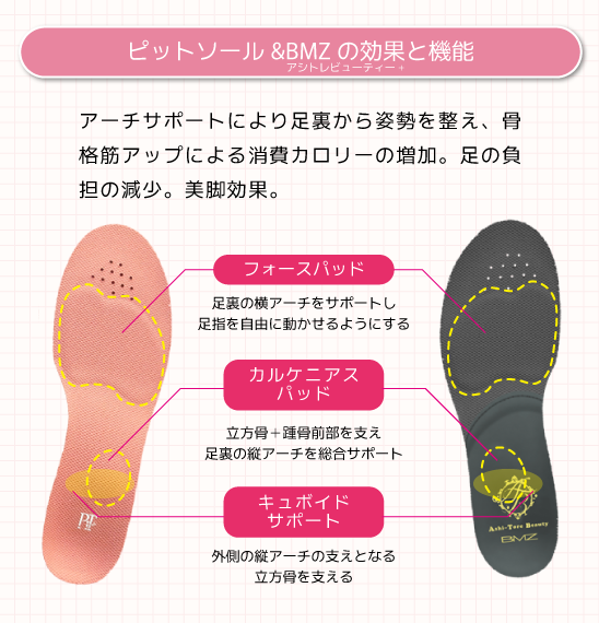 ピットソールとBMZの機能効果